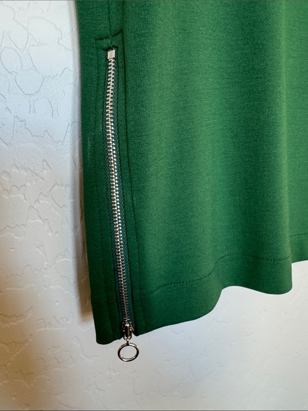 Ann Taylor Kelly Green Side Zip Knit Shell Tank Top - Picture 4 of 7